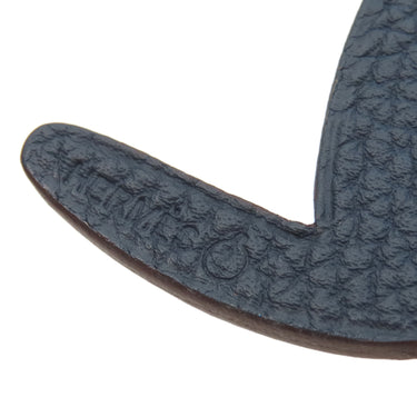 エルメス HERMES プティアッシュ モルモット ブルー×ブラウン トゴ ヴォーエプソン チャーム バッグチャーム petit H 青 茶