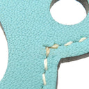 エルメス HERMES パドック シュバル ブルーアトール ヴォースイフト バッグチャーム 馬蹄 水色