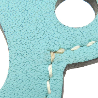 エルメス HERMES パドック シュバル ブルーアトール ヴォースイフト バッグチャーム 馬蹄 水色