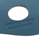 エルメス HERMES パドック シュバル ブルーアトール ヴォースイフト バッグチャーム 馬蹄 水色