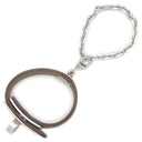 エルメス HERMES ケリー エトゥープ ヴォースイフト メタル グローブホルダー シルバー金具 イニシャルスタンプ有