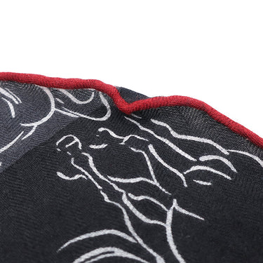 エルメス HERMES ロザンジュ ダークグレー カシミヤ シルク ストール 【LES ETALONS/レガタロン】