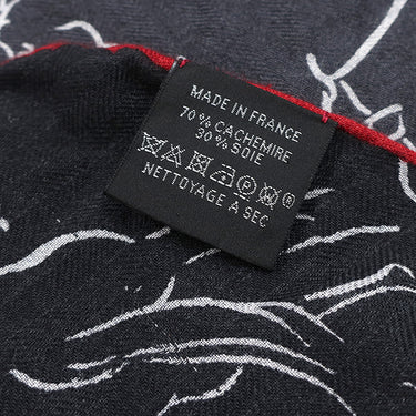 エルメス HERMES ロザンジュ ダークグレー カシミヤ シルク ストール 【LES ETALONS/レガタロン】