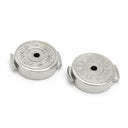 エルメス HERMES カージュ ド アッシュ Hキューブ ホワイト×シルバー メタル エナメル ピアス シルバー金具