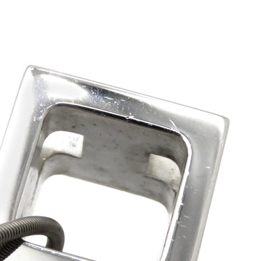 エルメス HERMES カージュドアッシュ Hキューブ ホワイト×シルバー メタル エナメル ネックレス シルバー金具