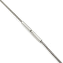 エルメス HERMES カージュドアッシュ Hキューブ ホワイト×シルバー メタル エナメル ネックレス シルバー金具