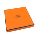 エルメス HERMES カージュドアッシュ Hキューブ ホワイト×シルバー メタル エナメル ネックレス シルバー金具