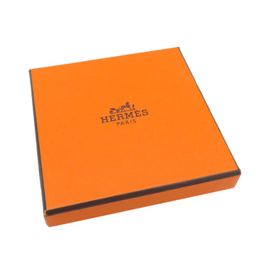 エルメス HERMES カージュドアッシュ Hキューブ ホワイト×シルバー メタル エナメル ネックレス シルバー金具