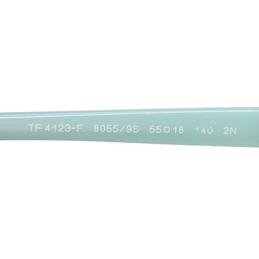 ティファニー Tiffany & Co ウエリントン 55□18 TF4123-F 8055/9S ブラック プラスチック サングラス シルバー金具 黒 ティファニーブルー
