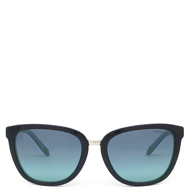 ティファニー Tiffany & Co ウエリントン 55□18 TF4123-F 8055/9S ブラック プラスチック サングラス シルバー金具 黒 ティファニーブルー