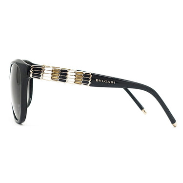 ブルガリ BVLGARI セルペンティ 57□16 8104 ブラック プラスチック GP サングラス ゴールド金具 黒 グラデーションレンズ