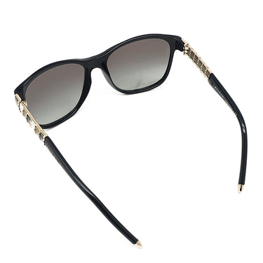 ブルガリ BVLGARI セルペンティ 57□16 8104 ブラック プラスチック GP サングラス ゴールド金具 黒 グラデーションレンズ