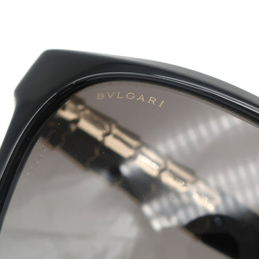 ブルガリ BVLGARI セルペンティ 57□16 8104 ブラック プラスチック GP サングラス ゴールド金具 黒 グラデーションレンズ