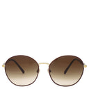 バーバリー BURBERRY ラウンドシェイプ 56□17 BE3094 ボルドー系 プラスチック サングラス ゴールド金具 ブラウングラディエント