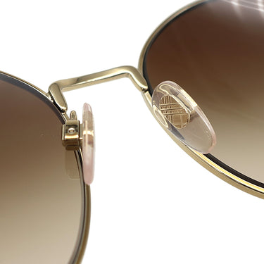 バーバリー BURBERRY ラウンドシェイプ 56□17 BE3094 ボルドー系 プラスチック サングラス ゴールド金具 ブラウングラディエント