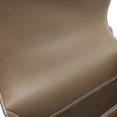 エルメス HERMES コンスタンス3 ミニ エトゥープ ヴォーエプソン ショルダーバッグ シルバー金具 グレージュ