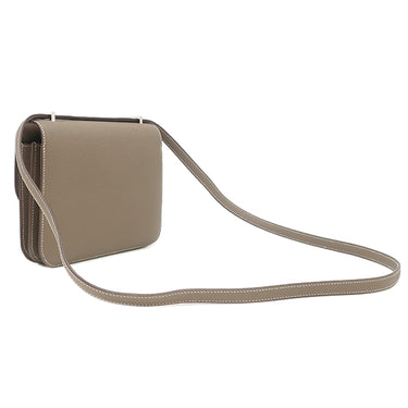 エルメス HERMES コンスタンス3 ミニ エトゥープ ヴォーエプソン ショルダーバッグ シルバー金具 グレージュ