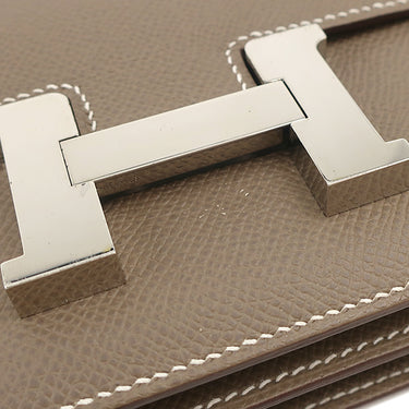 エルメス HERMES コンスタンス3 ミニ エトゥープ ヴォーエプソン ショルダーバッグ シルバー金具 グレージュ