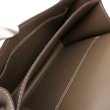 エルメス HERMES コンスタンス3 ミニ エトゥープ ヴォーエプソン ショルダーバッグ シルバー金具 グレージュ