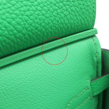 エルメス HERMES バーキン25 ヴェールコミック トゴ ハンドバッグ シルバー金具 緑 リカラー有