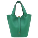 エルメス HERMES ピコタンロックPM ヴェールヴェルティゴ トリヨンクレマンス ハンドバッグ ゴールド金具 新品 未使用 緑