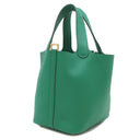 エルメス HERMES ピコタンロックPM ヴェールヴェルティゴ トリヨンクレマンス ハンドバッグ ゴールド金具 新品 未使用 緑