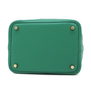 エルメス HERMES ピコタンロックPM ヴェールヴェルティゴ トリヨンクレマンス ハンドバッグ ゴールド金具 新品 未使用 緑