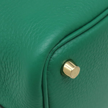 エルメス HERMES ピコタンロックPM ヴェールヴェルティゴ トリヨンクレマンス ハンドバッグ ゴールド金具 新品 未使用 緑