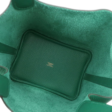 エルメス HERMES ピコタンロックPM ヴェールヴェルティゴ トリヨンクレマンス ハンドバッグ ゴールド金具 新品 未使用 緑