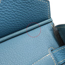 エルメス HERMES バーキン30 ブルージーン トリヨンクレマンス ハンドバッグ シルバー金具 青