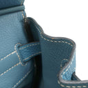 エルメス HERMES バーキン30 ブルージーン トリヨンクレマンス ハンドバッグ シルバー金具 青