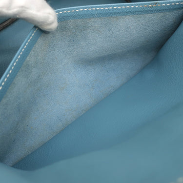 エルメス HERMES バーキン30 ブルージーン トリヨンクレマンス ハンドバッグ シルバー金具 青