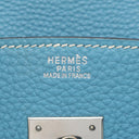 エルメス HERMES バーキン30 ブルージーン トリヨンクレマンス ハンドバッグ シルバー金具 青