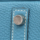 エルメス HERMES バーキン30 ブルージーン トリヨンクレマンス ハンドバッグ シルバー金具 青