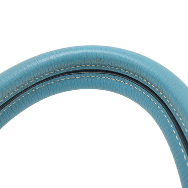 エルメス HERMES バーキン30 ブルージーン トリヨンクレマンス ハンドバッグ シルバー金具 青