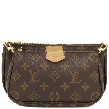 ルイヴィトン LOUIS VUITTON ミュルティ ポシェット アクセソワール M44813 カーキ モノグラムキャンバス ショルダーバッグ ゴールド金具 ボディバッグ ポーチ