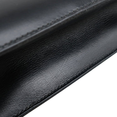 エルメス HERMES コンスタンス 24 ブラック ボックスカーフ ショルダーバッグ ゴールド金具 黒