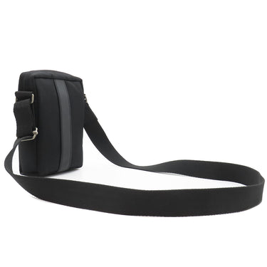 エルメス HERMES アカプルコ バンドリエールPM ブラック トワルシェブロン レザー ショルダーバッグ シルバー金具 黒