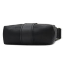 エルメス HERMES アカプルコ バンドリエールPM ブラック トワルシェブロン レザー ショルダーバッグ シルバー金具 黒