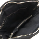 エルメス HERMES アカプルコ バンドリエールPM ブラック トワルシェブロン レザー ショルダーバッグ シルバー金具 黒