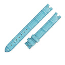 カルティエ Cartier 純正 ブルー クロコダイル 腕時計パーツ 未使用 替え マット クロコ ベルト バンド ストラップ 尾錠用 12ｍｍ ブルー 青