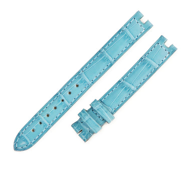 カルティエ Cartier 純正 ブルー クロコダイル 腕時計パーツ 未使用 替え マット クロコ ベルト バンド ストラップ 尾錠用 12ｍｍ ブルー 青
