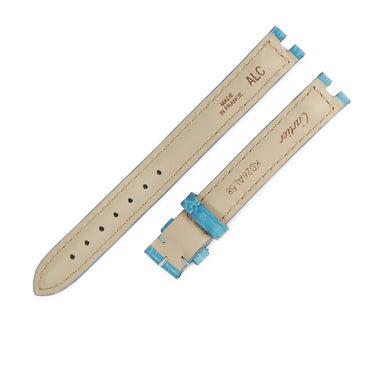 カルティエ Cartier 純正 ブルー クロコダイル 腕時計パーツ 未使用 替え マット クロコ ベルト バンド ストラップ 尾錠用 12ｍｍ ブルー 青