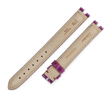 カルティエ Cartier 純正 パープル クロコダイル 腕時計パーツ 未使用 替え シャイニー クロコ ベルト バンド ストラップ 尾錠用 12ｍｍ パープル 紫