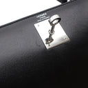 エルメス HERMES ケリー28 外縫い ブラック ボックスカーフ 2WAYバッグ シルバー金具 黒 ショルダー