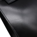 エルメス HERMES ケリー28 外縫い ブラック ボックスカーフ 2WAYバッグ シルバー金具 黒 ショルダー