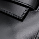 エルメス HERMES ケリー28 外縫い ブラック ボックスカーフ 2WAYバッグ シルバー金具 黒 ショルダー