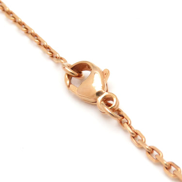 エルメス HERMES ポップアッシュ ミニ ペンダント マロングラッセxローズゴールド GP ラッカー ネックレス ローズゴールド金具 薄茶 Hモチーフ