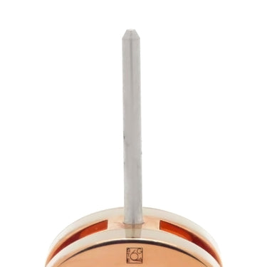 エルメス HERMES ポップアッシュ Hピアス ミニ マロングラッセ×ピンクゴールド GP エナメル ピアス ローズゴールド金具 H型 PG