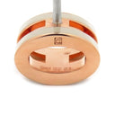 エルメス HERMES ポップアッシュ Hピアス ミニ マロングラッセ×ピンクゴールド GP エナメル ピアス ローズゴールド金具 H型 PG